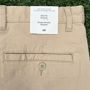 H&M Men Slim Fit Stretch Chinos Khakis